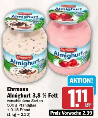 AEZ Ehrmann Almighurt 3,8 % Fett Angebot