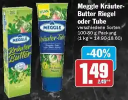 AEZ Meggle Kräuter Butter Riegel oder Tube Angebot