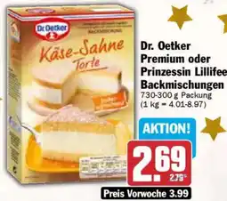 AEZ Dr. Oetker Premium oder Prinzessin Lillifee Backmischungen Angebot