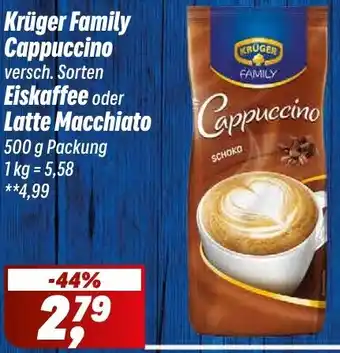 Simmel Krüger Family Cappuccino, Eiskaffee oder Latte Macchiato Angebot
