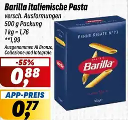 Simmel Barilla italienische Pasta Angebot