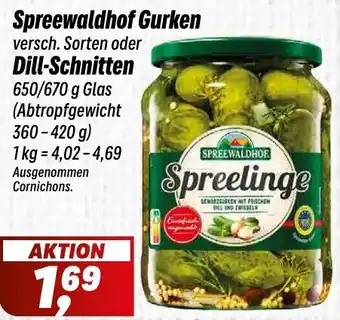 Simmel Spreewaldhof Gurken oder Dill-Schnitten Angebot