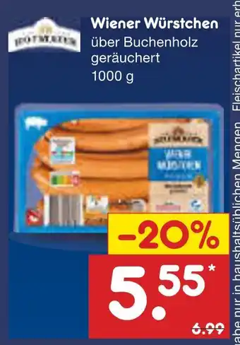 Netto Marken-Discount Wiener würstchen Angebot