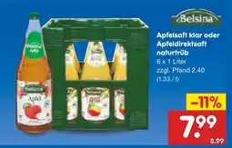 Netto Marken-Discount Belsina apfelsaft klar Angebot
