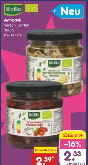 Netto Marken-Discount Biobio antipasti artischocken Angebot