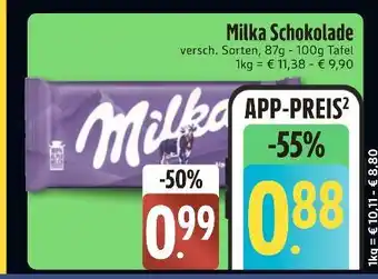 Edeka Milka schokolade Angebot