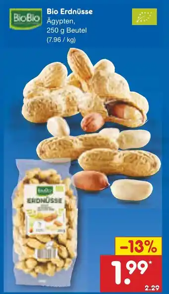 Netto Marken-Discount Biobio bio erdnüsse Angebot