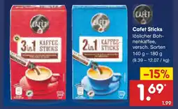 Netto Marken-Discount Cafet 3 in 1 kaffee sticks Angebot