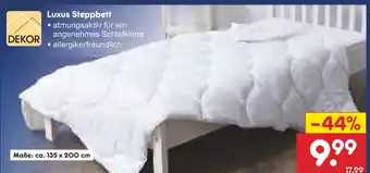 Netto Marken-Discount Dekor luxus steppbett Angebot