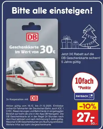 Netto Marken-Discount Db geschenkkarte im wert von 30€ Angebot