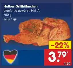 Netto Marken-Discount Halbes grillhähnchen Angebot