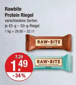 V Markt Rawbite protein riegel cacao Angebot