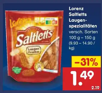 Netto Marken-Discount Lorenz saltletts laugen-spezialitäten Angebot