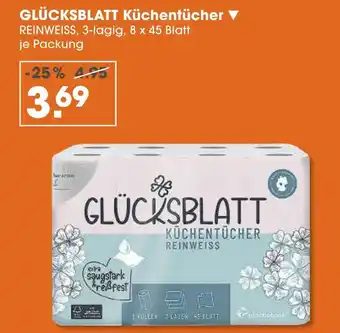 V Markt Glücksblatt küchentücher Angebot
