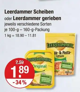 V Markt Leerdammer scheiben Angebot