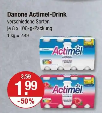 V Markt Danone actimel-drink Angebot