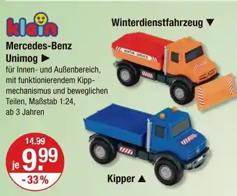 V Markt Klein mercedes-benz unimog winterdienstfahrzeug Angebot