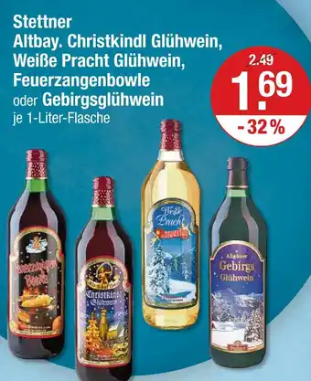V Markt Stettner altbay. christkindl glühwein Angebot