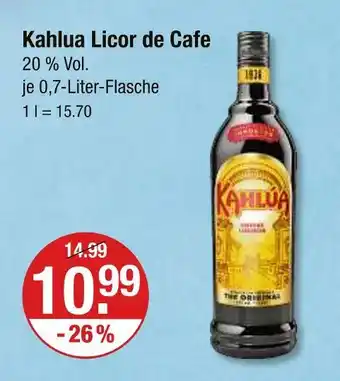 V Markt Kahlua licor de cafe Angebot