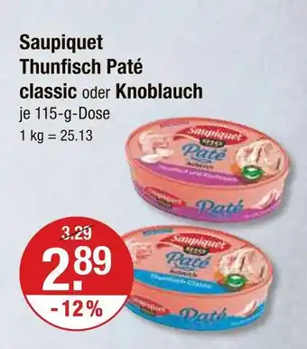 V Markt Saupiquet thunfisch paté classic Angebot