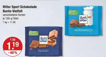 V Markt Ritter sport nugat Angebot