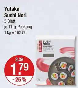 V Markt Yutaka sushi nori Angebot