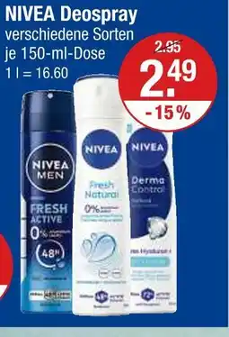 V Markt Nivea fresh active Angebot