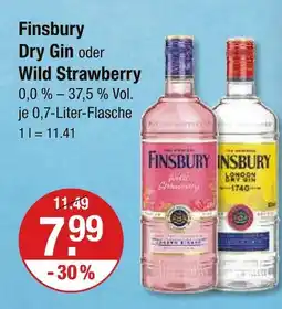 V Markt Finsbury dry gin Angebot