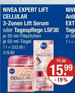 V Markt Nivea expert lift cellular 3-zonen lift serum Angebot