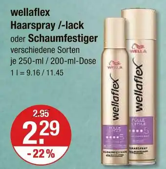 V Markt Wella wellaflex haarspray /-lack Angebot