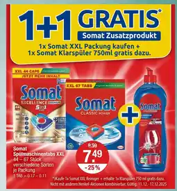 V Markt Somat spülmaschinentabs xxl Angebot