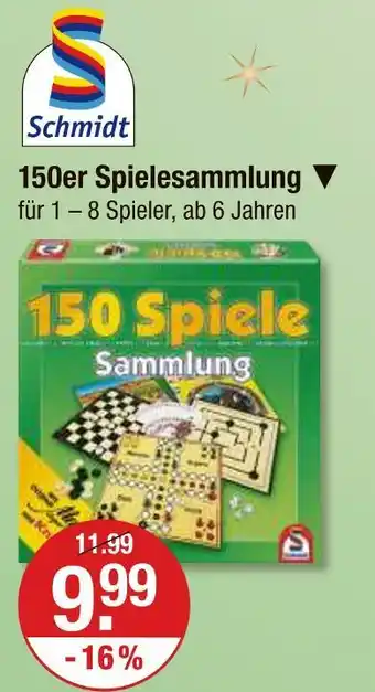 V Markt Schmidt 150er spielesammlung Angebot