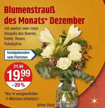 V Markt Blumenstrauß des monats dezember Angebot