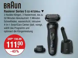 V Markt Braun rasierer series 5 52-n7200cc Angebot