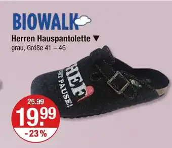 V Markt Biowalk herren hauspantolette Angebot