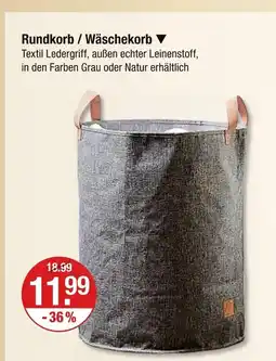 V Markt Rundkorb / wäschekorb Angebot