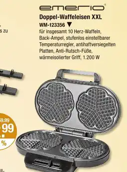 V Markt Emerio doppel-waffeleisen xxl Angebot