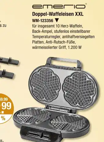 V Markt Emerio doppel-waffeleisen xxl Angebot