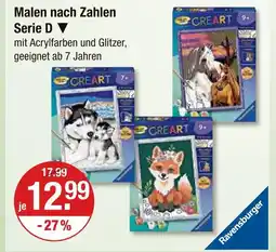V Markt Ravensburger malen nach zahlen serie d Angebot
