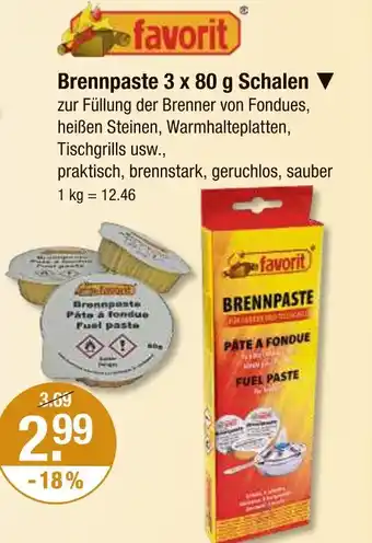 V Markt Favorit brennpaste Angebot