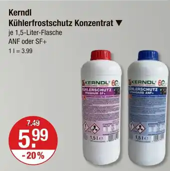 V Markt Kerndl kühlerfrostschutz konzentrat anf Angebot