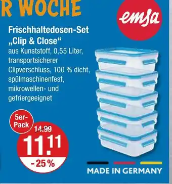 V Markt Emsa frischhaltedosen-set clip & close Angebot