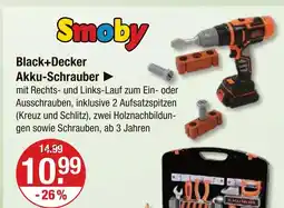 V Markt Smoby black+decker akku-schrauber Angebot