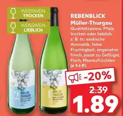 Kaufland Rebenblick müller-thurgau trocken Angebot