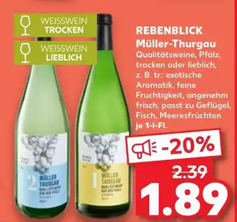 Kaufland Rebenblick müller-thurgau trocken Angebot
