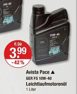 V Markt Avista pace ger fs 10w-40 leichtlaufmotorenöl Angebot