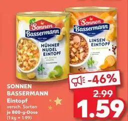 Kaufland Sonnen bassermann hühner nudel eintopf Angebot