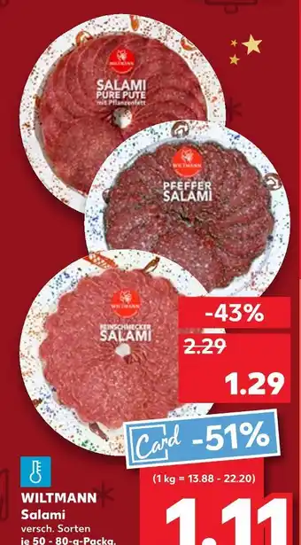 Kaufland Wiltmann salami pure pute Angebot