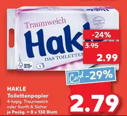 Kaufland Hakle toilettenpapier traumweich Angebot