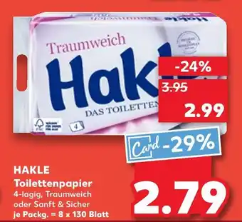 Kaufland Hakle toilettenpapier traumweich Angebot